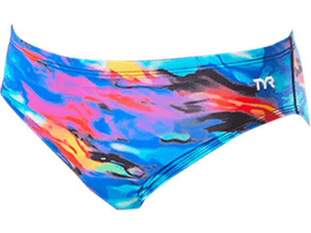 TYR Synthesis Racer Brief Badehose blue/multi - 3