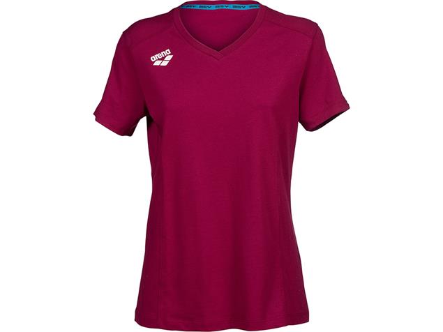 Arena Team Damen T-Shirt - XS red fandango