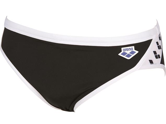 Arena Team Icons Solid Brief Badehose 005045 - 5 black/white