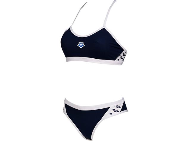 Arena Team Icons Solid Schwimmbikini Cross Back 005037 - 32 navy/white