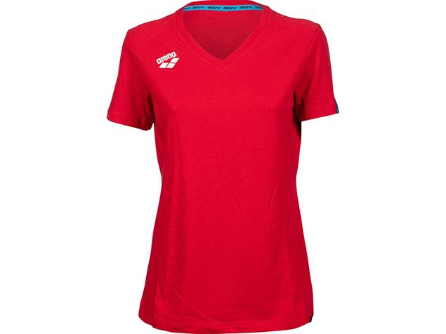 Arena Team Line Damen Baumwoll T-Shirt 004892 - S red
