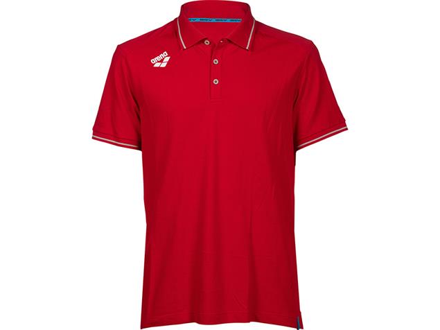 Arena Team Line Unisex Solid  Baumwoll Poloshirt - XS red