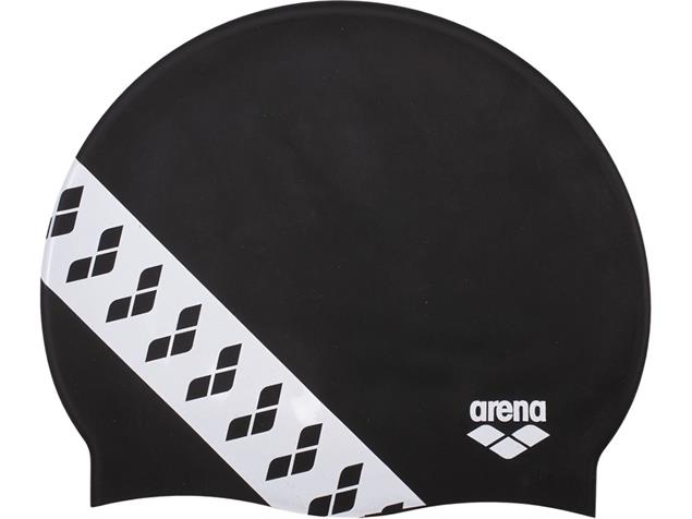 Arena Icons Team Stripe Silikon Badekappe - black