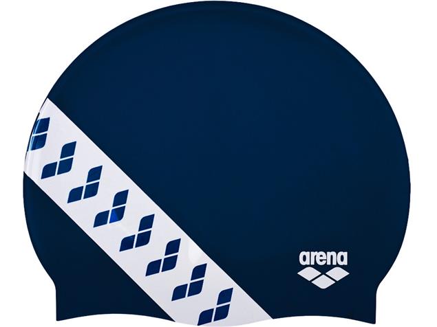Arena Icons Team Stripe Silikon Badekappe - navy