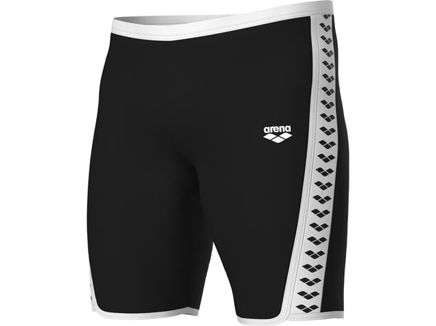 Arena Team Icons Solid Jammer Badehose - 2 black/white