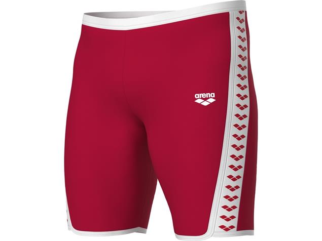 Arena Team Icons Solid Jammer Badehose - 2 red/white