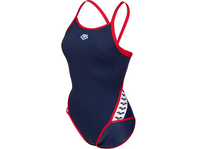Arena Icons Solid Badeanzug Super Fly Back - 32 navy/red