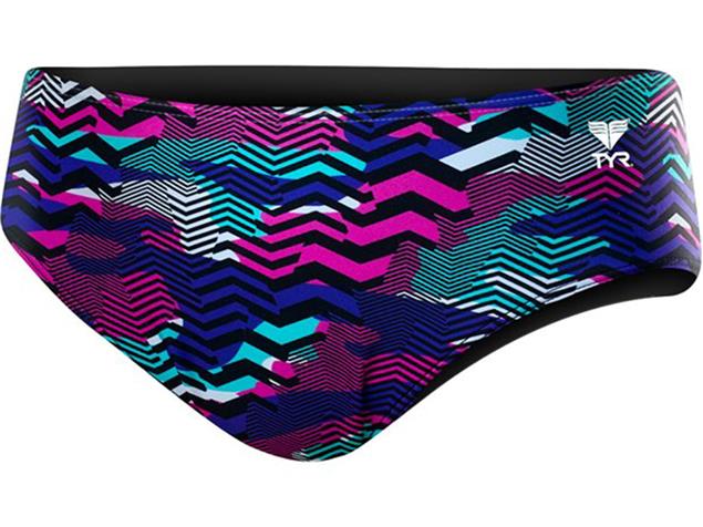 TYR Teramo All Over Racer Brief Badehose purple/turquoise - 6