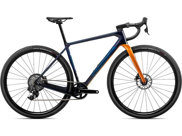 Orbea Terra M31eTeam IX Gravel Roadbike - XS blue carbon/leo orange