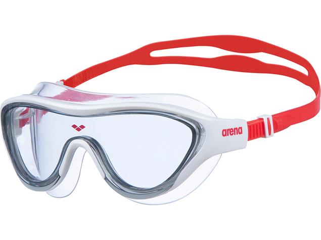 Arena The One Mask Schwimmbrille - white-red/light smoke