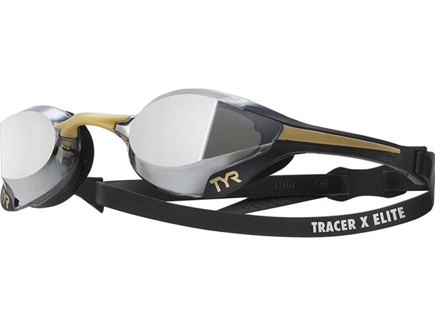 TYR Tracer X Elite Racing Mirror Schwimmbrille Adult Fit - black/gold
