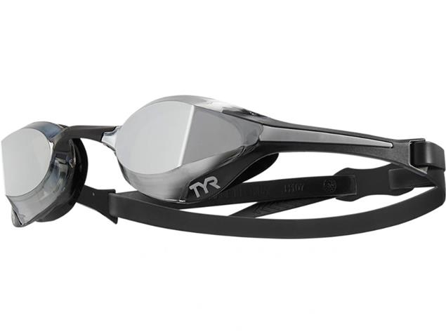 TYR Tracer X Elite Racing Mirror Schwimmbrille Adult Fit - silver/black/silver