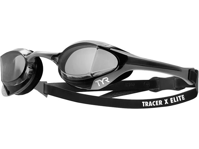 TYR Tracer X Elite Racing Schwimmbrille Adult Fit - black/smoke