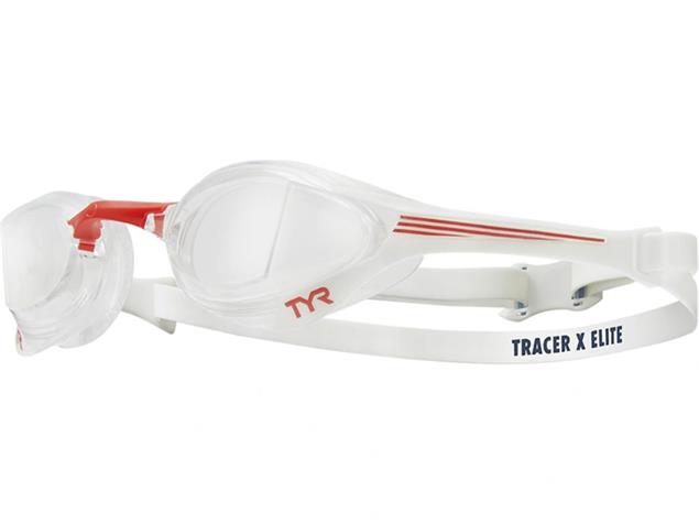 TYR Tracer X Elite Racing Schwimmbrille Adult Fit - clear/red/navy