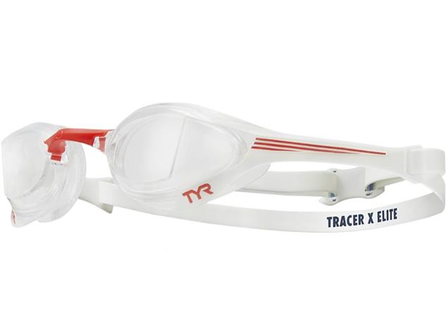 TYR Tracer X Elite Racing Schwimmbrille Adult Fit - navy/red