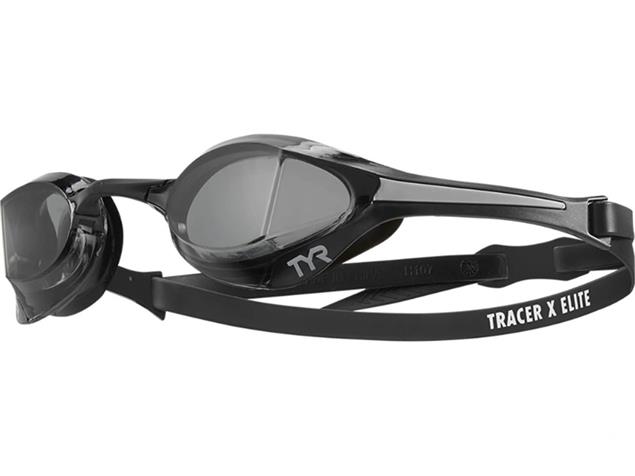 TYR Tracer X Elite Racing Schwimmbrille Adult Fit - smoke/black/grey