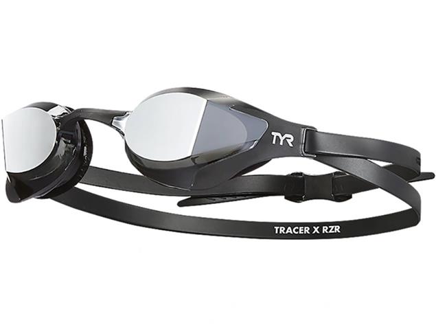 TYR Tracer X RZR Racing Mirror Schwimmbrille Adult Fit - silver/black/black