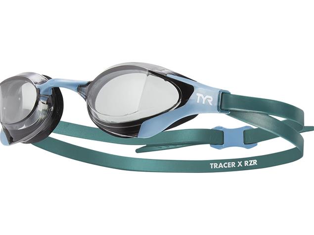 TYR Tracer X RZR Racing Schwimmbrille teal/smoke Adult Fit