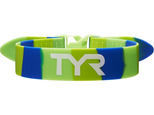 TYR Training Pull Strap Knöchelband - green/blue