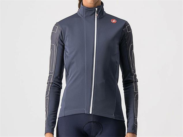 Castelli Transition Women Jacket Jacke - S dark steel blue/soft pink