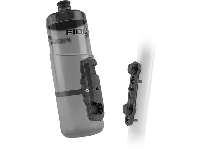 Fidlock Twist Bottle Flaschenhalter inkl. 600 ml Flasche transparent black