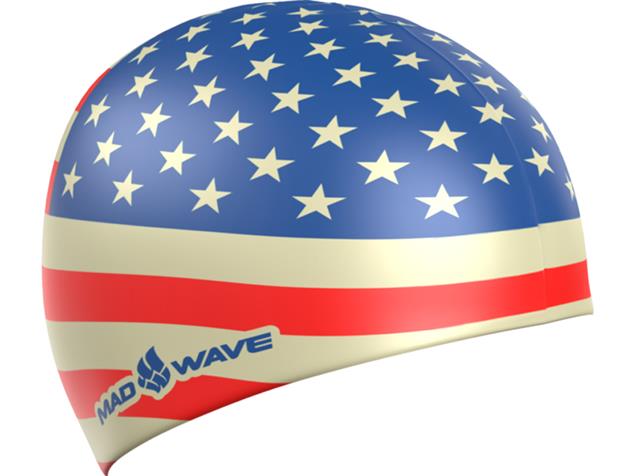 Mad Wave USA Silikon Badekappe blue