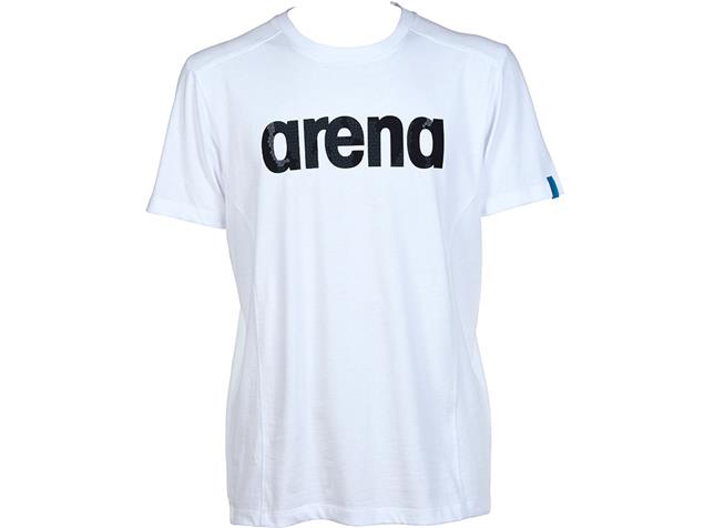 Arena Unisex Cotton Logo T-Shirt - XS white