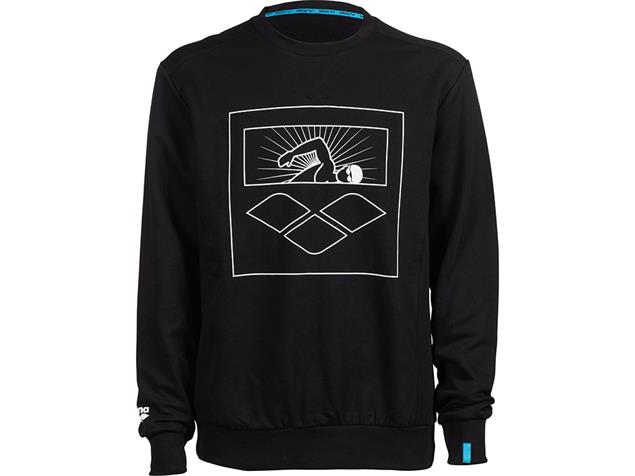 Arena Unisex Crew Logo Sweatshirt - S black