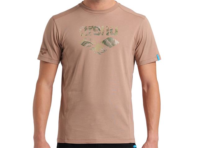 Arena Unisex Cotton Logo T-Shirt - L caramelo