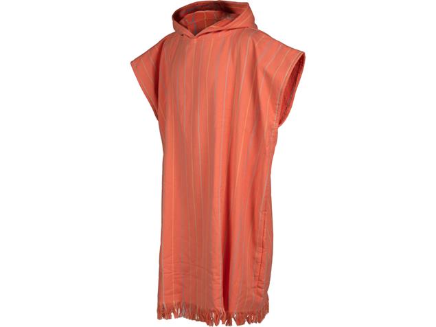 Arena Unisex Kapuzen Strand Poncho - calypso coral/water