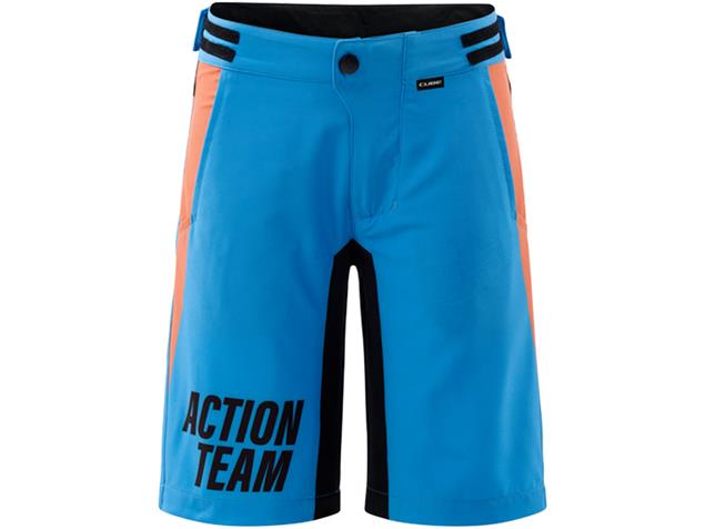Cube Vertex Rookie X Actionteam Shorts inkl. Innenhose - 146/152 blue'n'orange