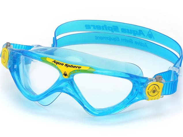 Aqua Sphere Vista Junior Schwimmbrille - turquoise-yellow/clear