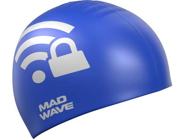 Mad Wave Wi-Fi Silikon Badekappe - blue