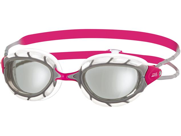 Zoggs Women Predator Schwimmbrille silver-pink/clear