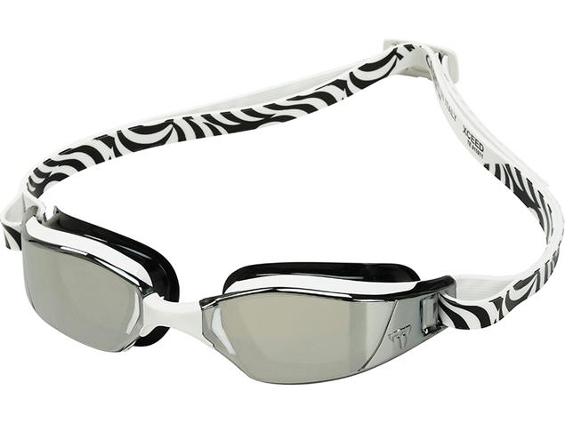 Phelps XCEED Mirror Schwimmbrille - white-black/silver