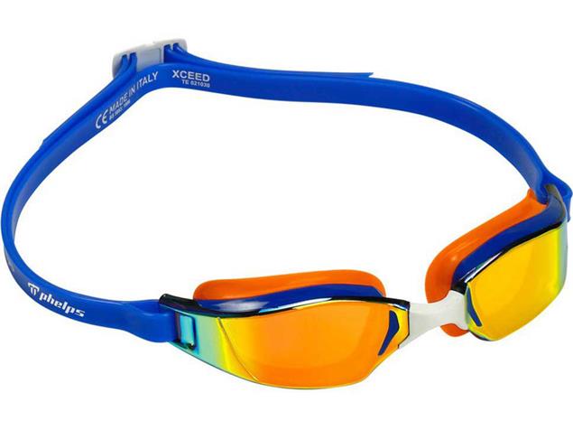 Phelps XCEED Titanium Mirror Lense Schwimmbrille - blue/orange