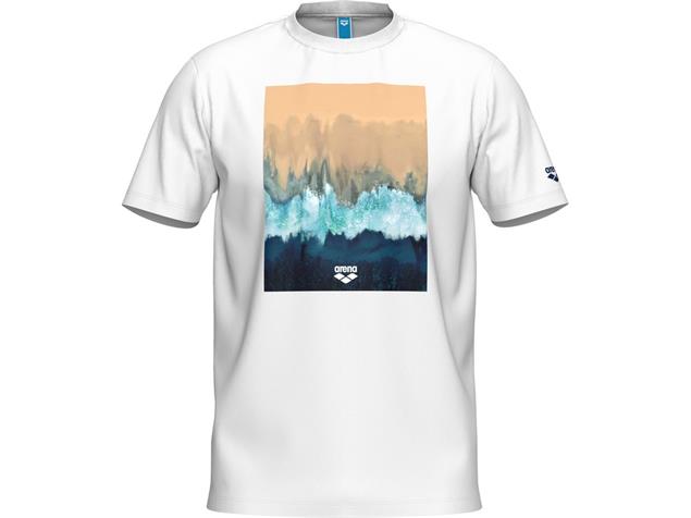 Arena Herren Baumwoll T-Shirt - L white/beach