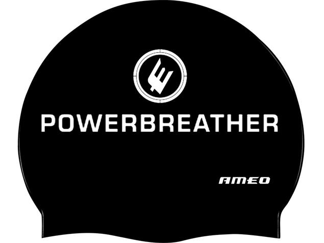 Ameo Powerbreather Silikon Badekappe - black