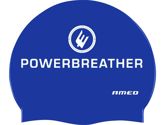Ameo Powerbreather Silikon Badekappe - blue