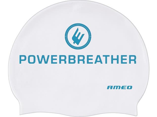 Ameo Powerbreather Silikon Badekappe - white
